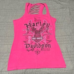 Women’s pink Harley Davidson tank top
